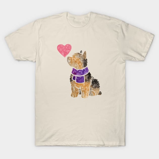 Norwich Terrier T-Shirt by animalartbyjess